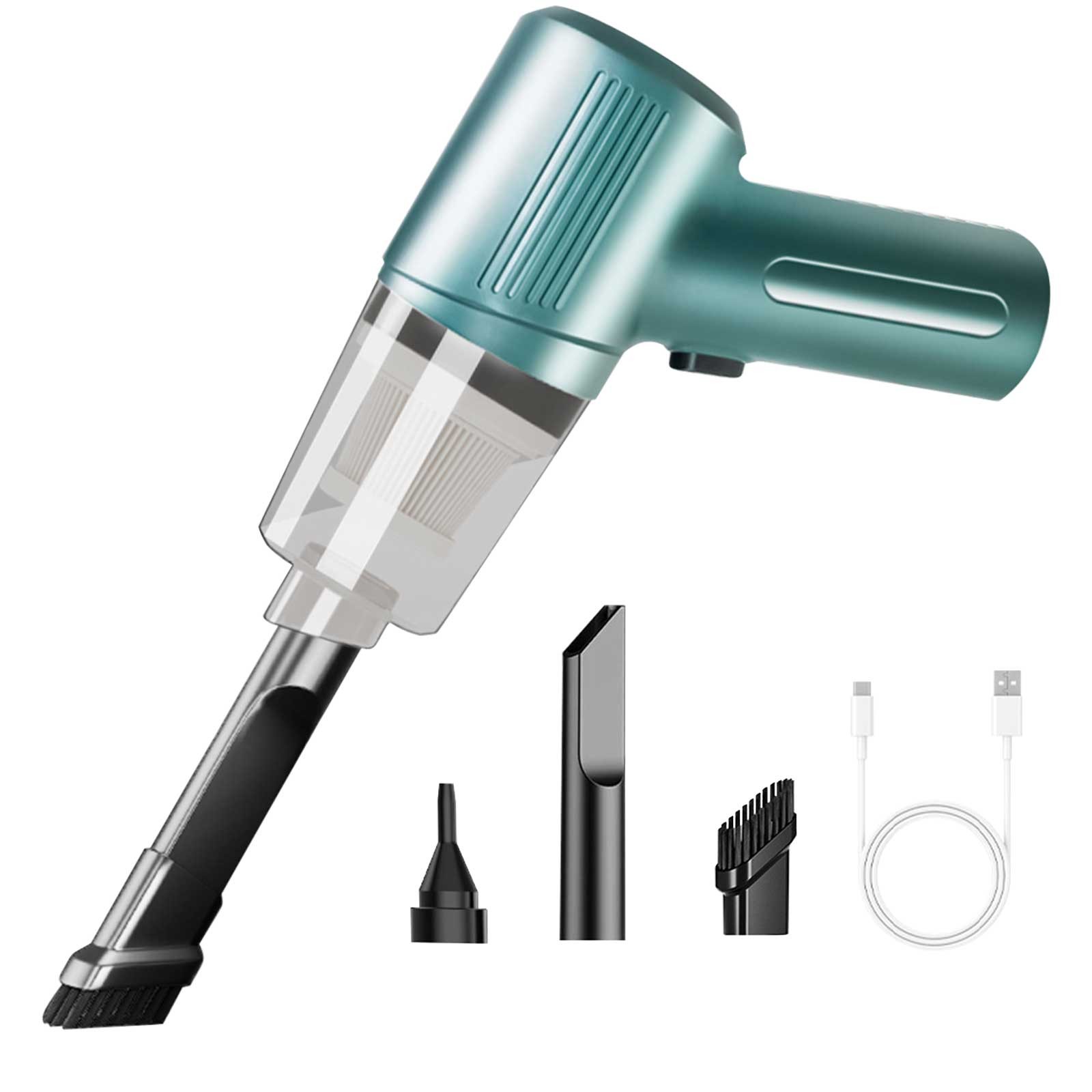 Multifunctional Car Vacuum,Suction And Blowing Integration,Portable Car Vacuum Cleaner With 3 Multifunctional Blow Nozzles, Powerful Suction Wireless Vacuum Cleaner For Car, Lightweight